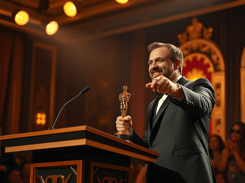 I want to dedicate this Oscar to my&nbsp;wife